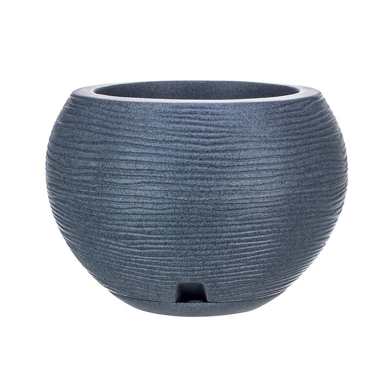 Floridis Florence Planter - Dark Grey - 9.45 inches high x 13.39 inch diameter