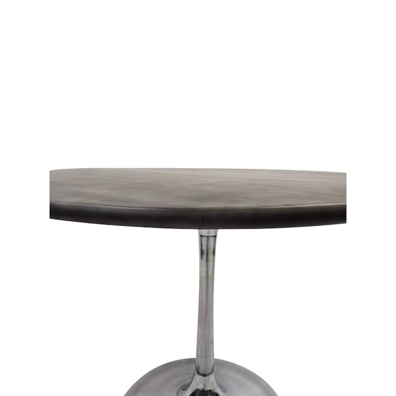 Carolina Living Alden Wood Top 40" Round Dining Table - Fog Gray