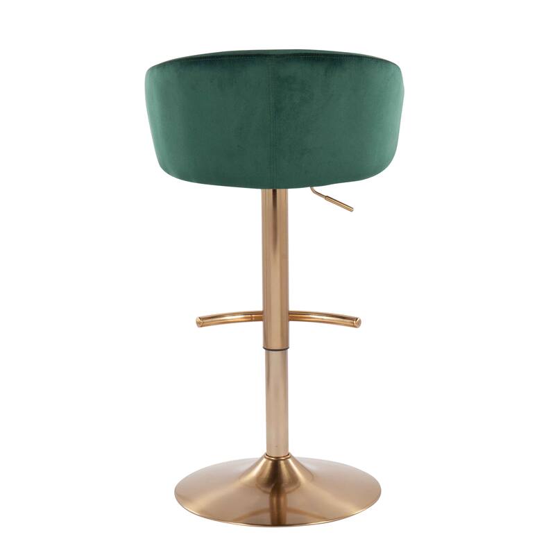 Silver Orchid Battista Adjustable Bar Stool (Set of 2)