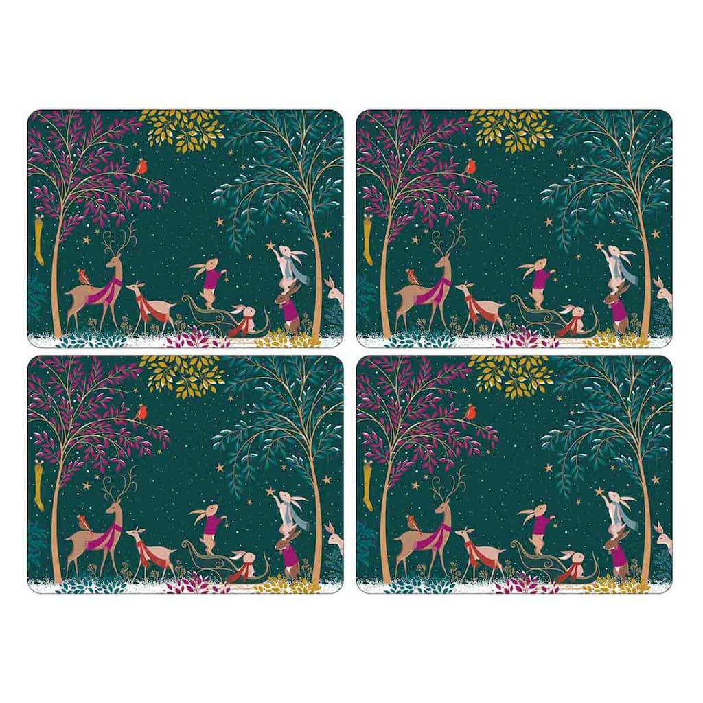 Pimpernel Set of 4 Sara Miller Woodland Tales Placemats