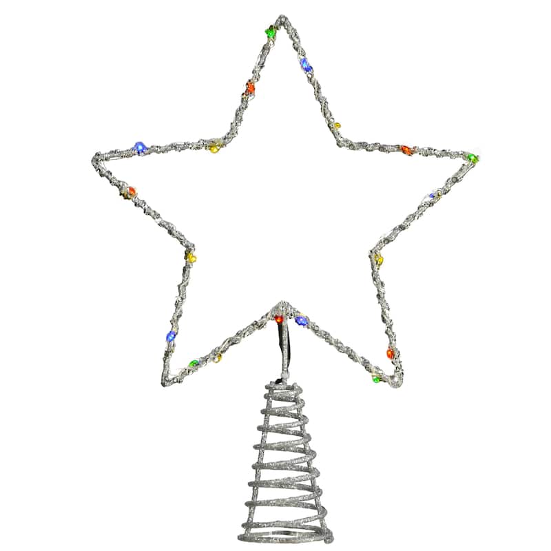 National Tree Company 13.5 in. Open Star Tree Top for Artificial Trees with Dual Color Lights - 13.5 in
