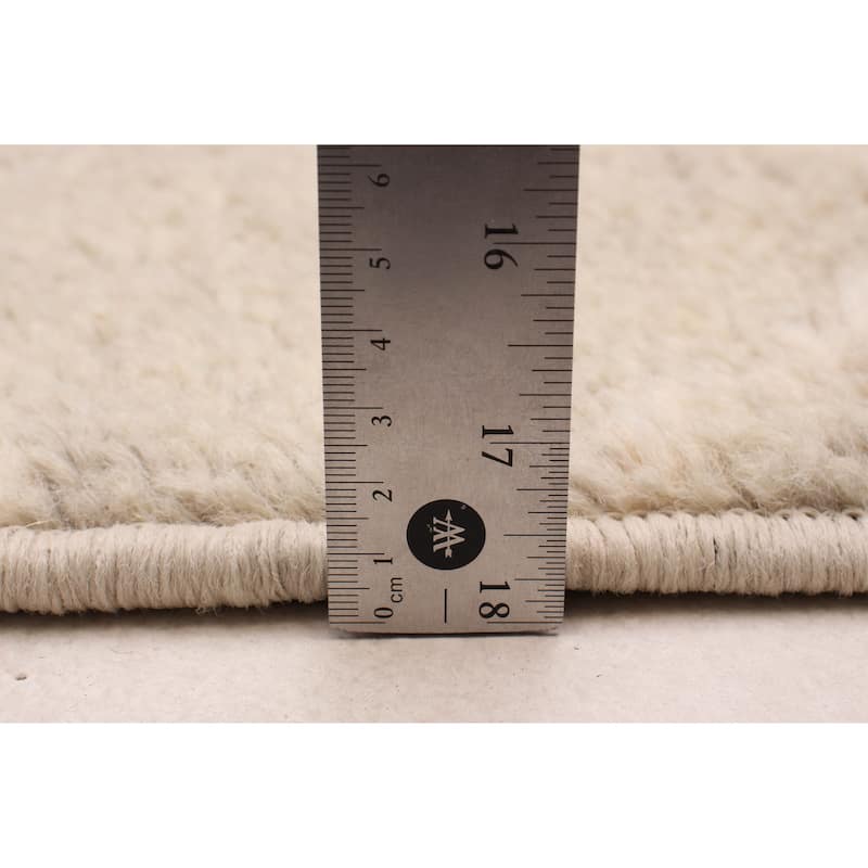 ECARPETGALLERY Hand-knotted Tangier Khaki Wool Rug - 2'11 x 11'9