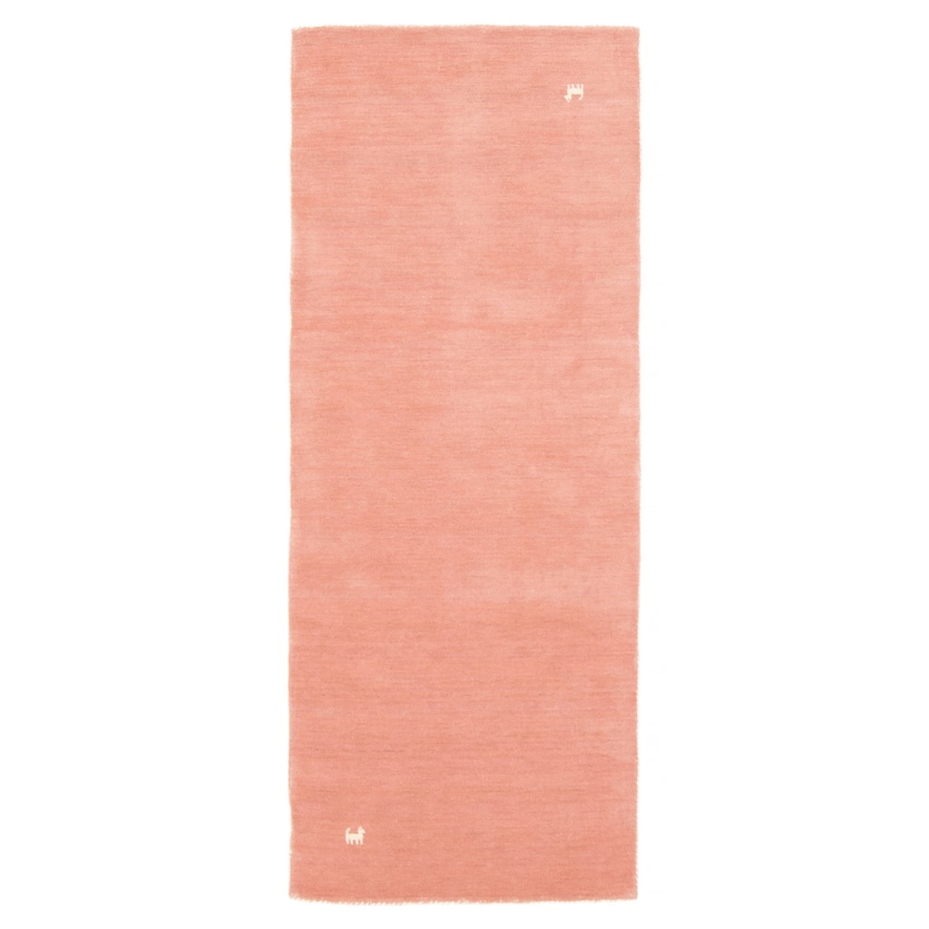 Kashkuli Gabbeh Salmon Rug 2'7" x 6'6" - 2'7 x 6'6