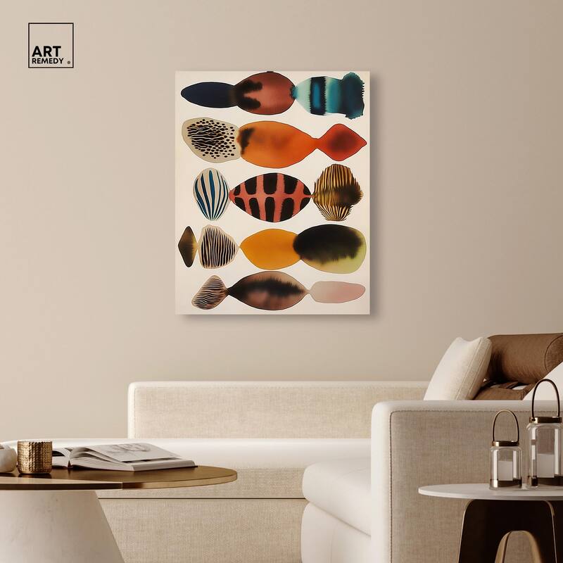 Biomorphs II Canvas by Art Remedy, Gallery Wrapped