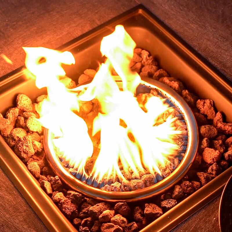 30 in. Outdoor Fire Pit 50,000 BTU Propane Gas Fire Pit Table