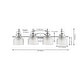 preview thumbnail 18 of 113, Shirley Metal/Glass LED Vanity Light, by JONATHAN Y
