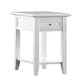 preview thumbnail 77 of 84, Zayden 1-drawer Side Table with Charging Station by iNSPIRE Q Bold White