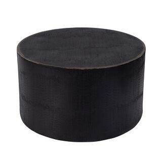 Tundra 31.5 in. W Round Stainless Steel Coffee Table