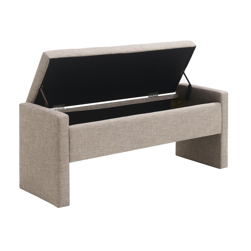 Modern Bed End Bench with Storage
