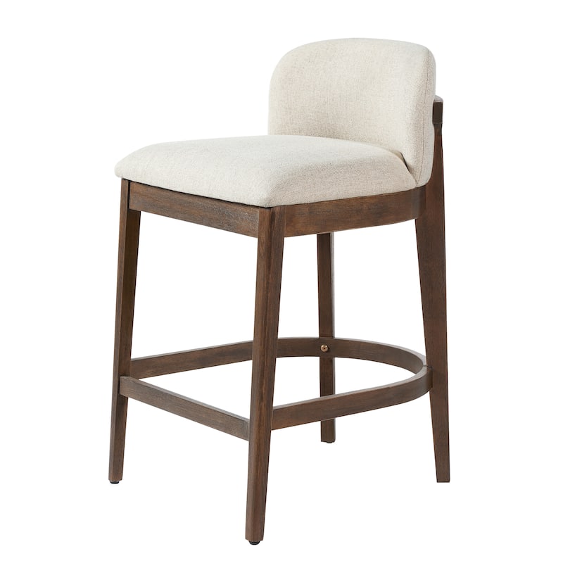 Christopher Knight Home - Calista Modern Wooden Upholstered Counter Stool
