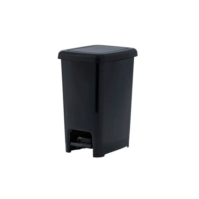 26 qt Slim Step Trash Can - Black