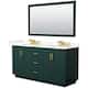 Option Green / Giotto Quartz Top / Brushed Gold Hardware