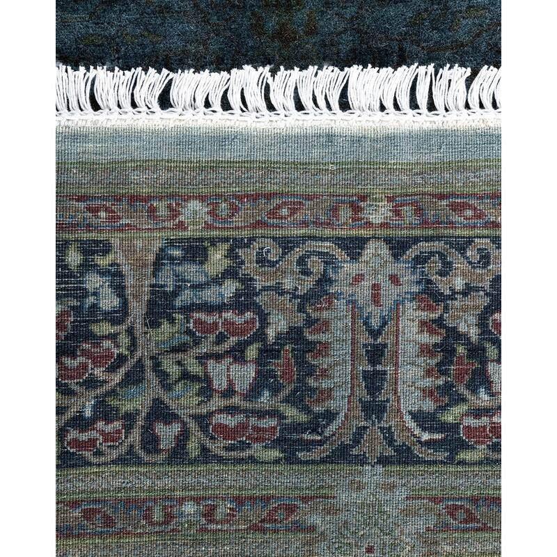 Fine Vibrance One-of-a-Kind Hand-Knotted Area Rug - Gray, 6' 1" x 6' 1" - 6' 1" x 6' 1"