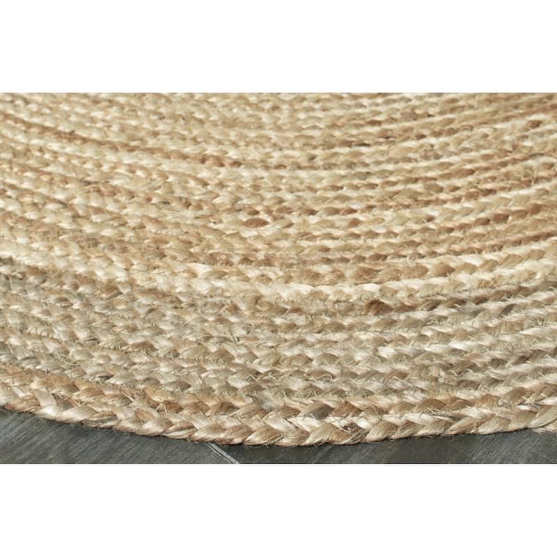 Sevita Braided Organic Jute Farmhouse Area Rug