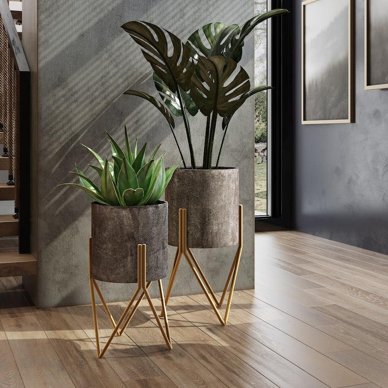 Jarvis Mid Century Modern Planters (Set of 2)