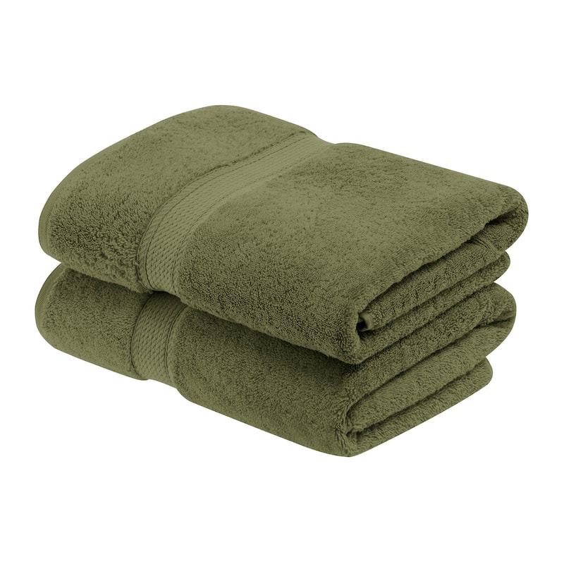 Superior Egyptian Cotton Pile Heavyweight Bath Towel Set of 2