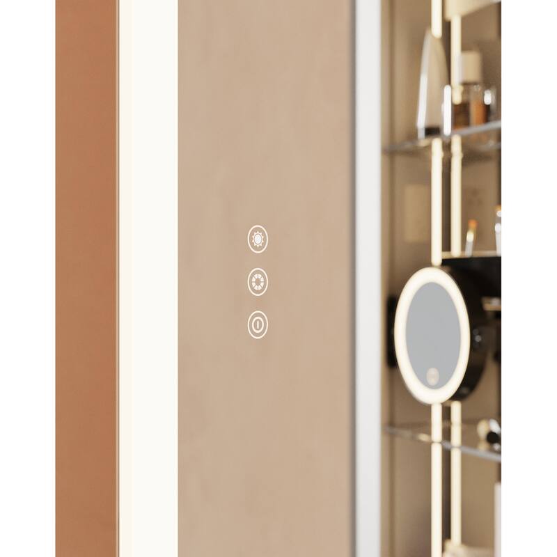 Robern GR2030D4FP1N Presence 19-1/4" x 30" Lighted Frameless Single