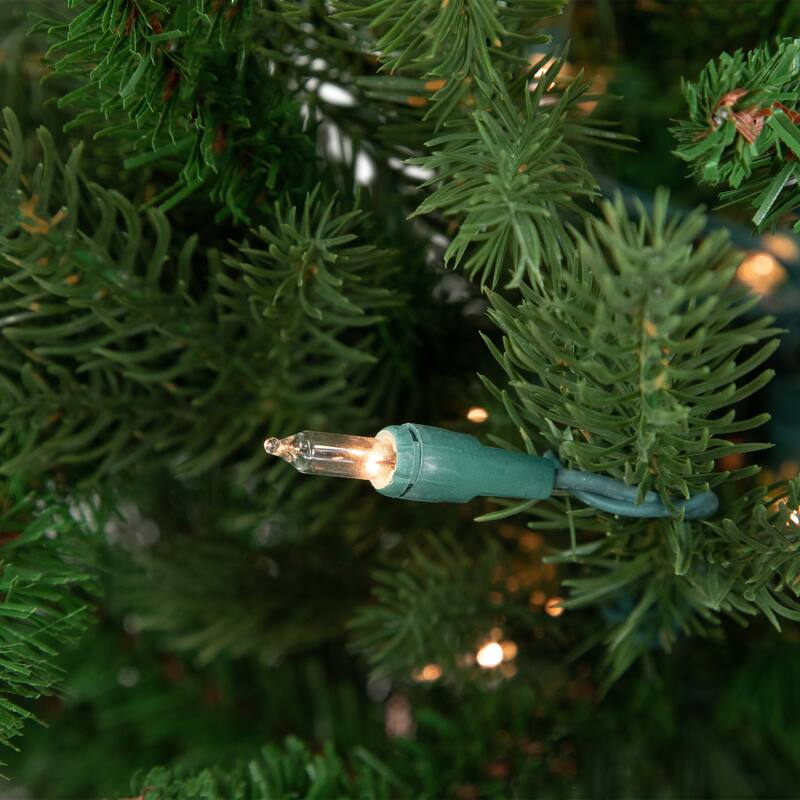 4' Potted Grande Spruce Artificial Christmas Tree, Clear Lights - 4 Foot