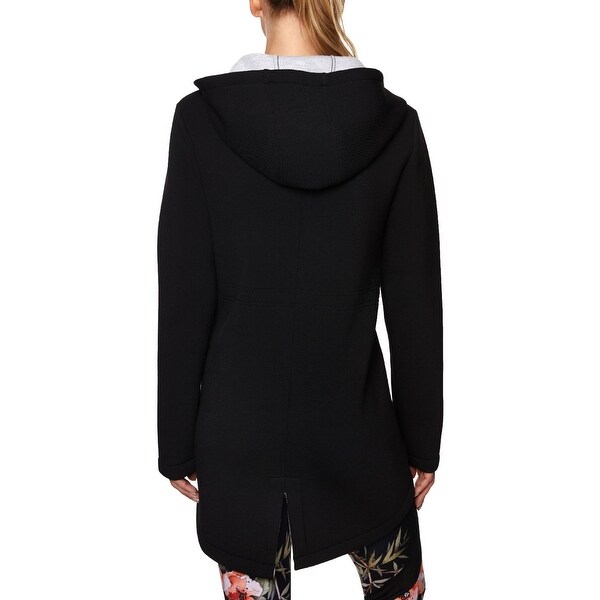 high low zip up jacket