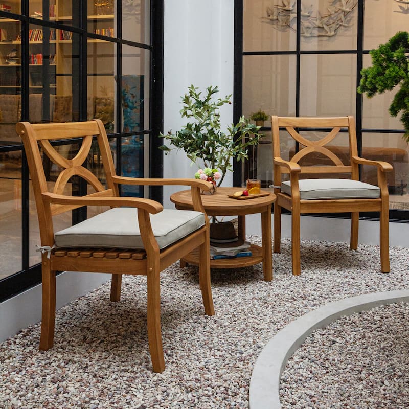 Cambridge Casual Lowell 3-piece Teak Outdoor Bistro Set