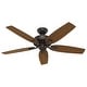 preview thumbnail 2 of 18, Hunter 52" Newsome Outdoor Ceiling Fan with Pull Chain, Damp Rated