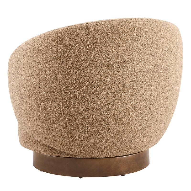 Spruce & Spring Ariel Upholstered Swivel Accent Chair Fabric