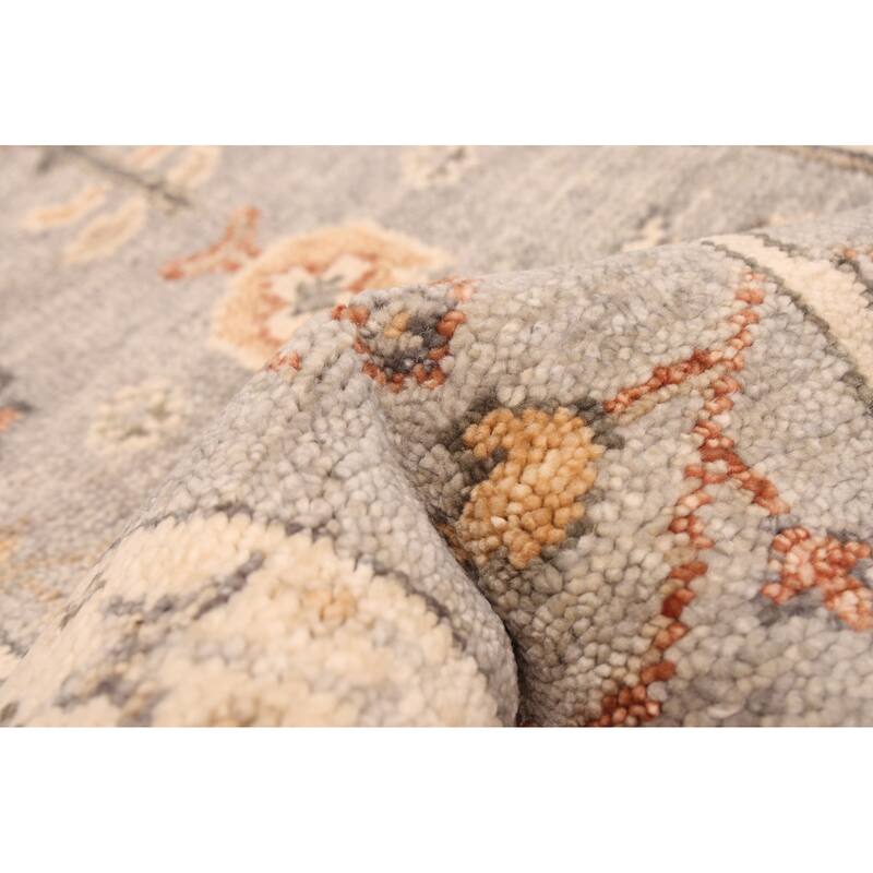 ECARPETGALLERY Hand-knotted Jules Serapi Grey Wool Rug - 2'7 x 7'11