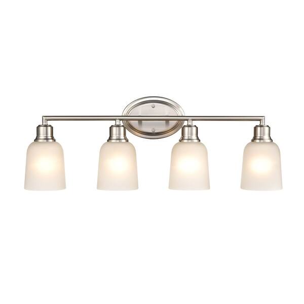 Millennium Lighting Amberle Brushed Nickel in Matte Black 4 Light
