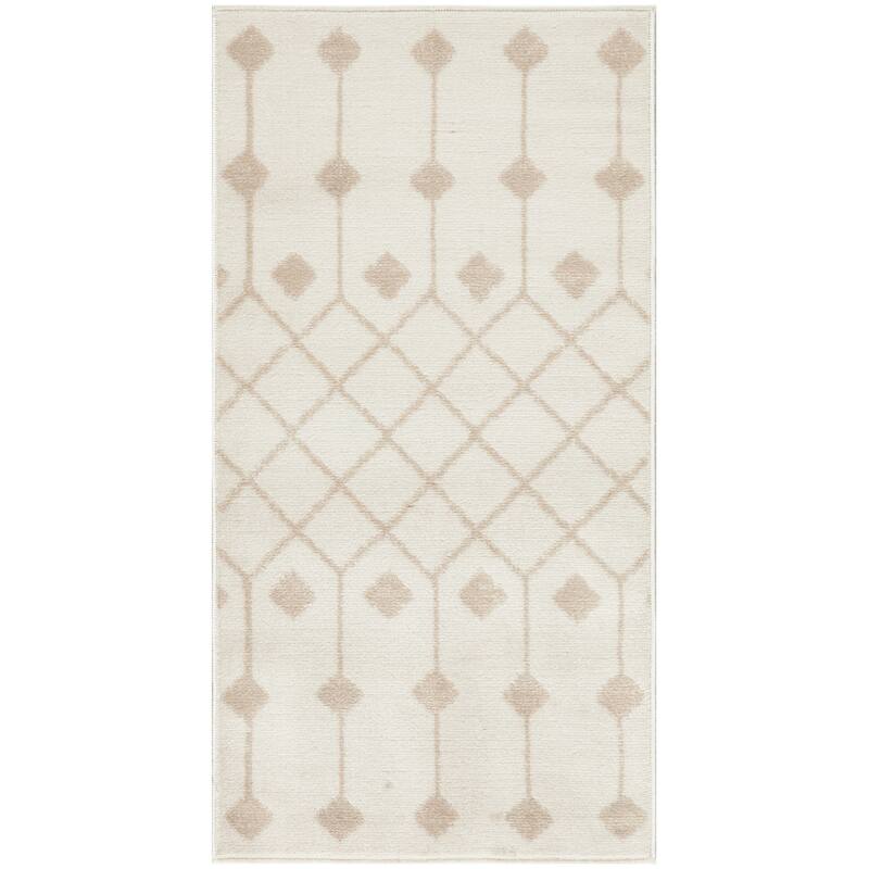 Porch & Den Muirfield Moroccan Bohemian Area Rug - 2' x 4' - Ivory/Beige - Rectangle