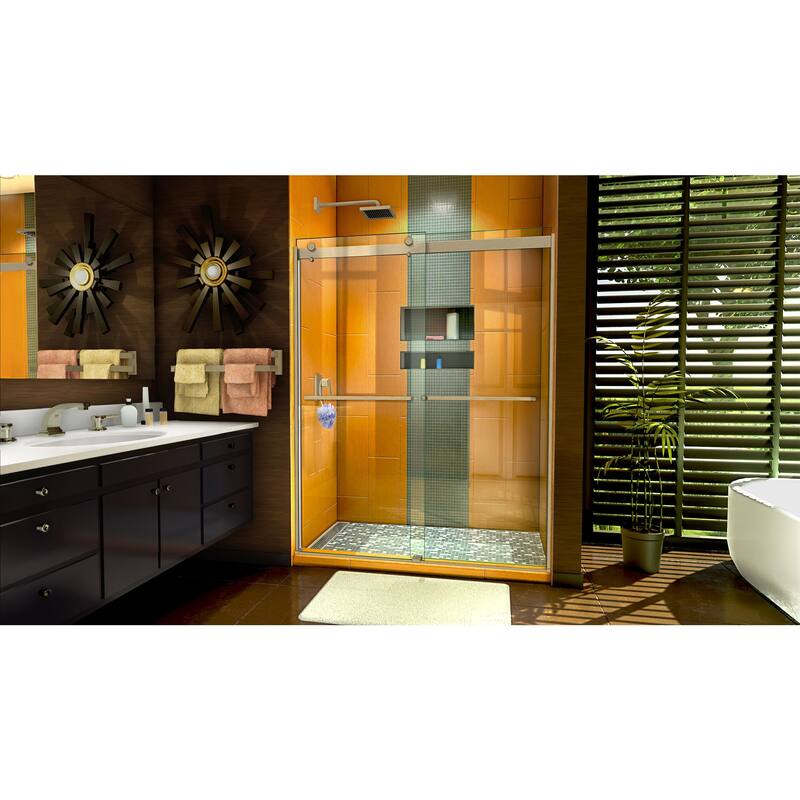 DreamLine Sapphire 56-60 in. W x 76 in. H Semi-Frameless Bypass Shower Door