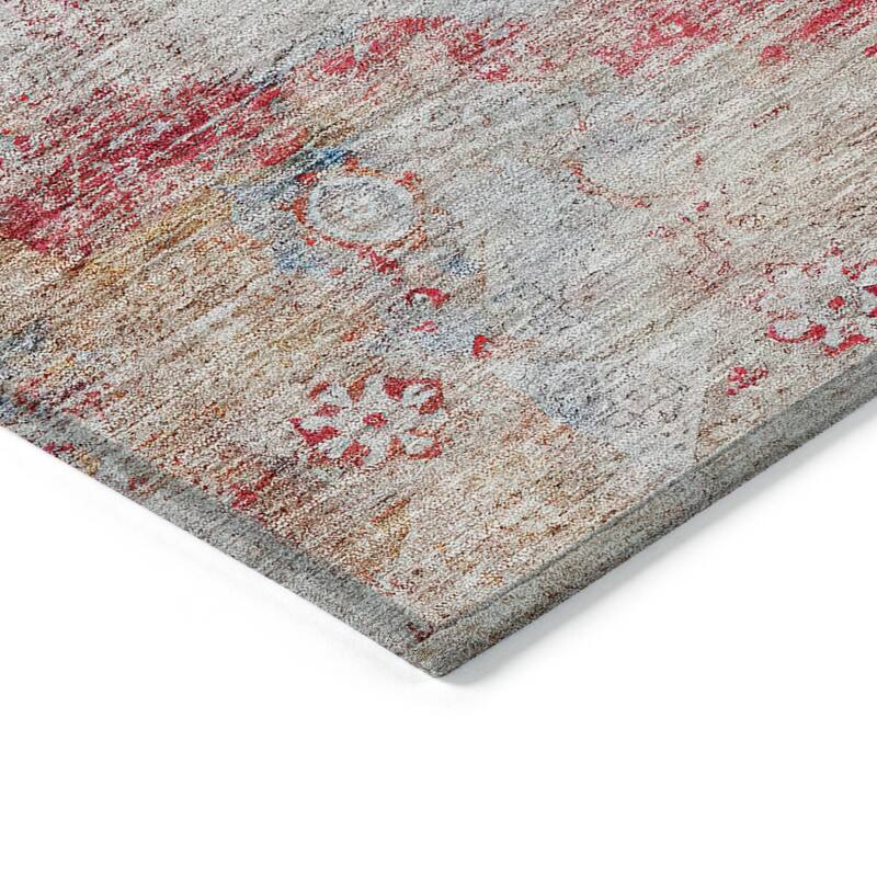 HomeRoots Oriental Traditional Rectangle Outdoor Rug