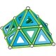 preview thumbnail 4 of 3, Geomag Classic Panels Magnetic Building Set, Green Line Color, 114 Pieces