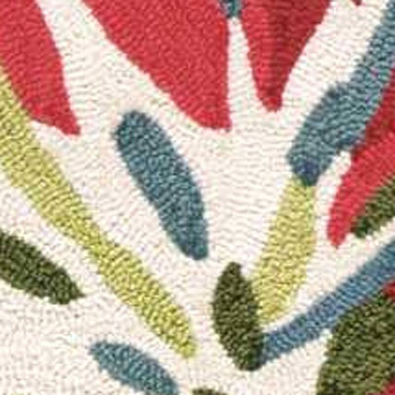 Gavu Floral Traditional Stain Resistant Area Rug By HomeRoots - 66' X '42' X '0.25