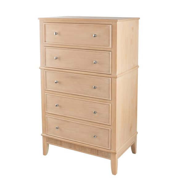 Contemporary Design Chest with 5Drawers for storing clothes Bed Bath