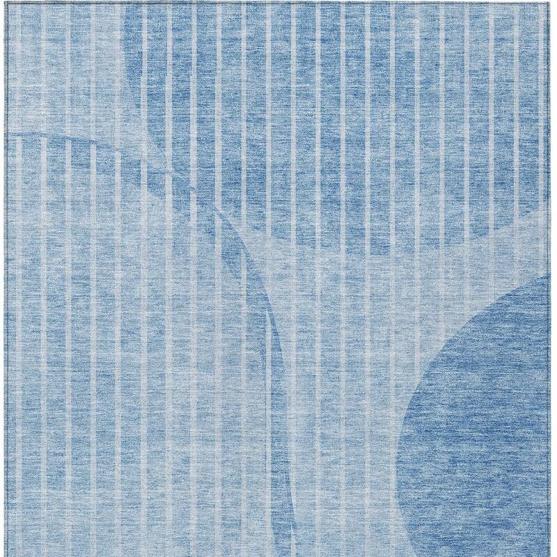 HomeRoots Striped Transitional Rectangle Outdoor Rug