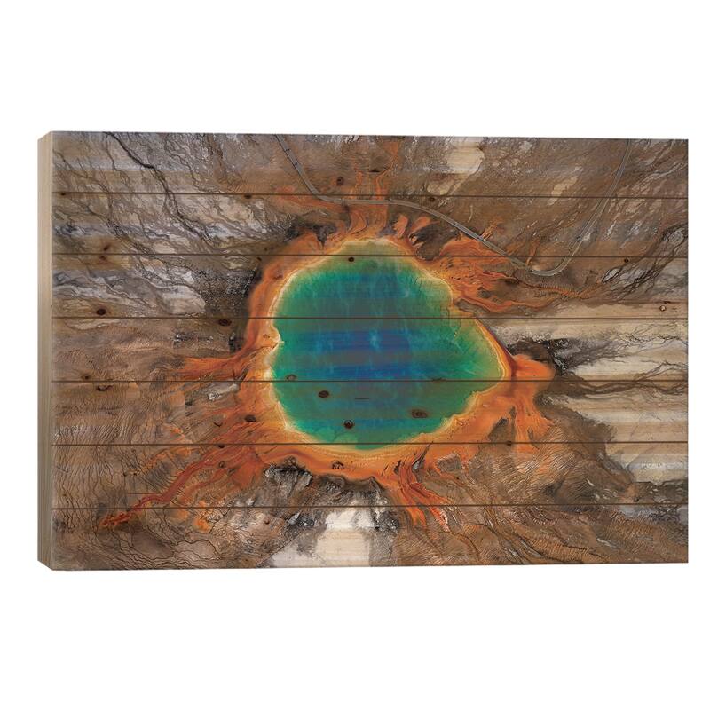 Colors Print On Wood by Gerald Macua - Multi-Color - 18x26x1.5