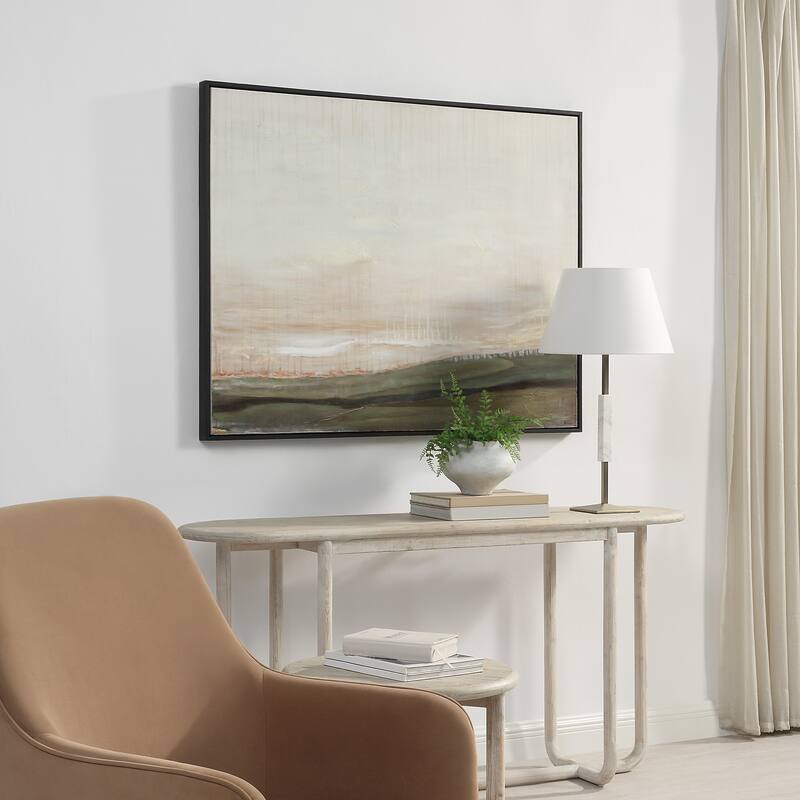 Mackay 40" H x 50" W Canvas Art, White