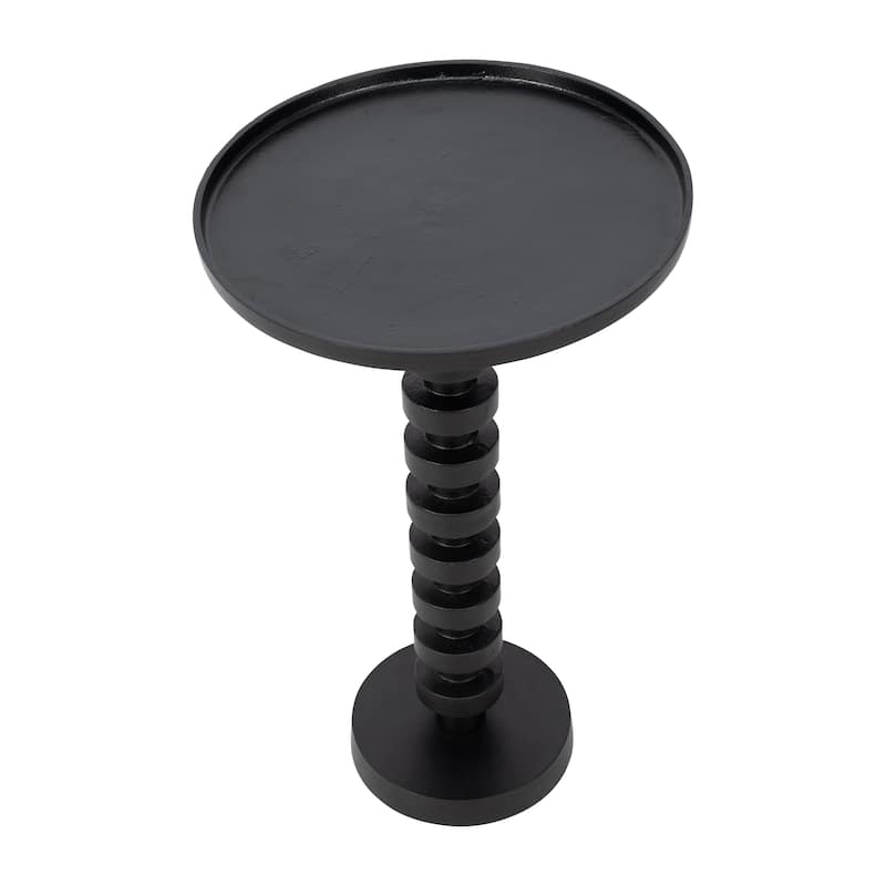 Sagebrook Home Aluminum Stacked Pedestal Accent Table