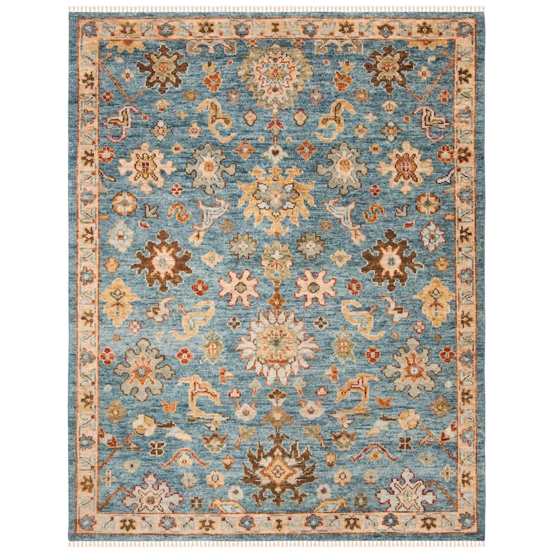 SAFAVIEH Hand-Knotted Samarkand Leeni Traditional Wool Rug