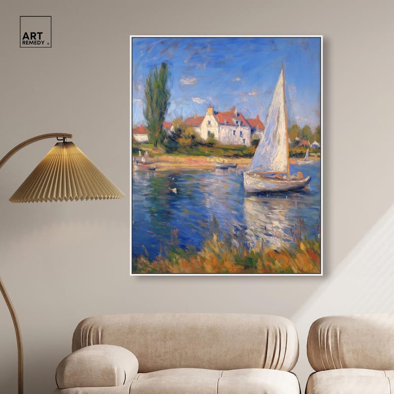 Bayside Calm I Canvas by Art Remedy