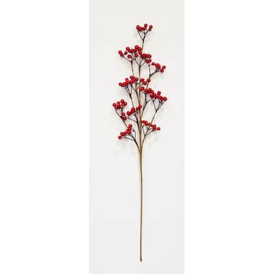 25" Red Berry Spray, Set of 3