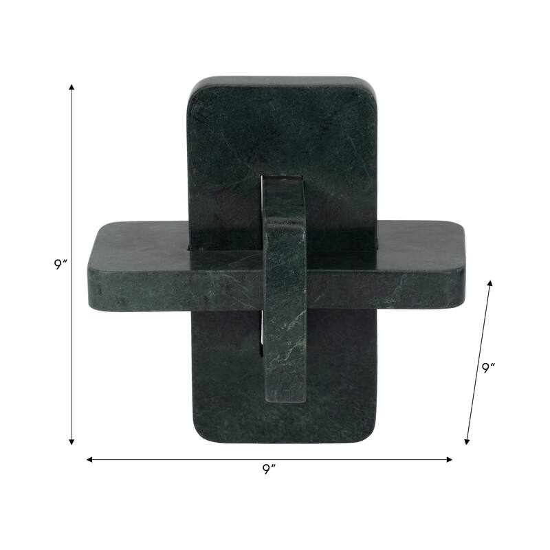 Sagebrook Home Dimora Green Marble Knots, Ideal Home Accent