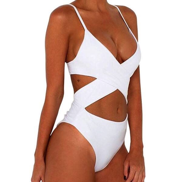 Shop Chyrii Women S Sexy Criss Cross High Waisted Cut Out One