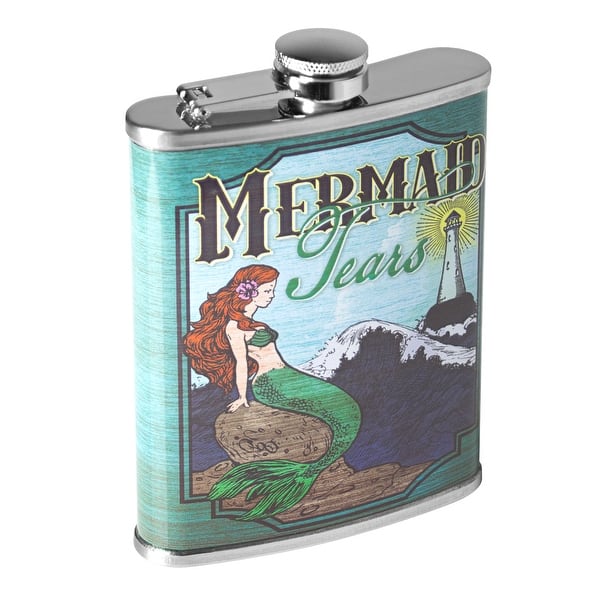 8oz Mermaid Tears Stainless Steel Flask 8oz Mermaid Tears Stainless Steel Flask