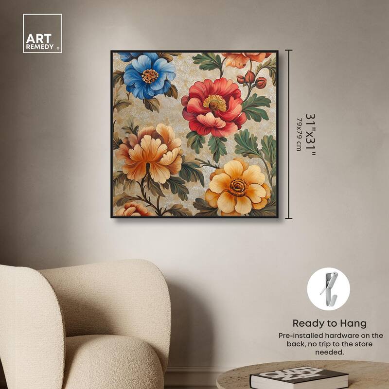 Golden Gardenia I Canvas by Art Remedy