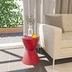 preview thumbnail 41 of 143, Boyd Round Side Table with Ribbed Design Base - Accent Hourglass End Table with Removable Lid for Living Room & Bedroom