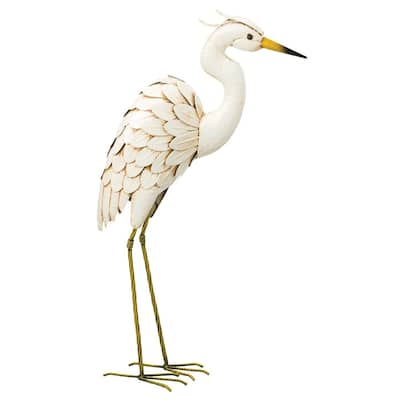 Snowy Egret 26 - Down - 13"x6"x26.75"