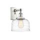Option White and Polished Chrome / Clear Deco Swirl