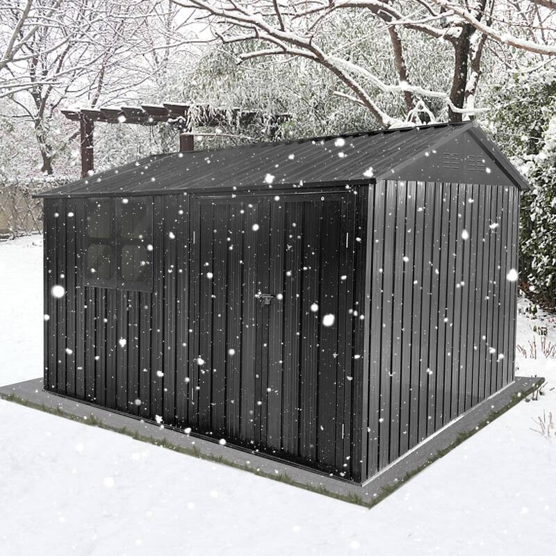 GDFStudio - Sophia Reynolds Spacious and Secure Metal Garden Shed