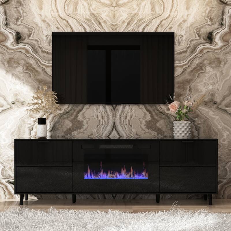 Electric Fireplace TV Stand Entertainment Center Remote Control